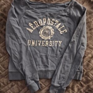 Aeropostale Women's Gray University Sweatshirt